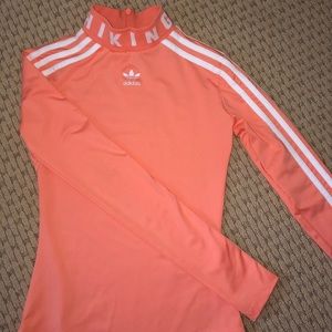 Adidas peach body suit!